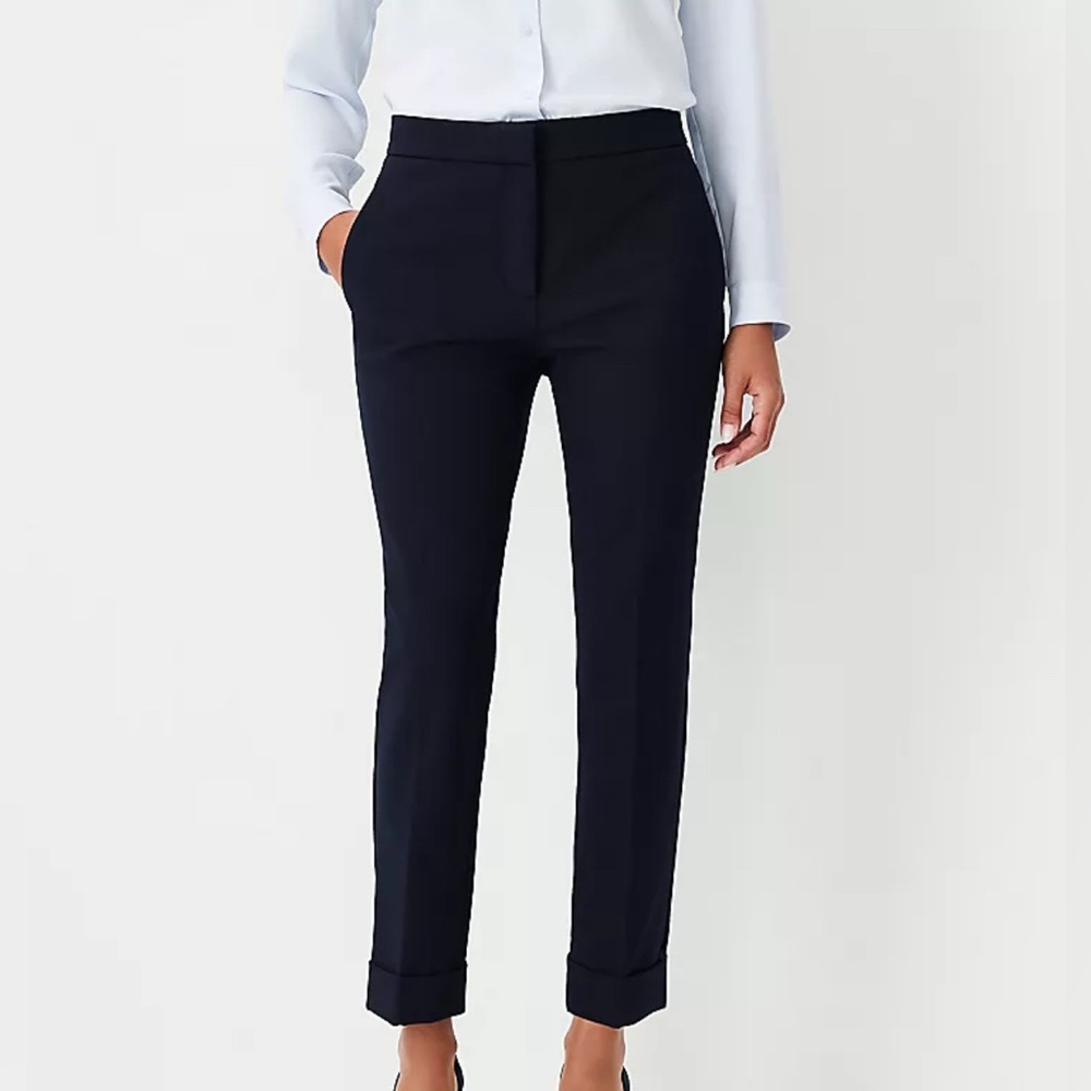 NWT Green Ann Taylor Factory Crop Fit Pant Sz 18